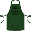 A Bad Day Caravanning Caravan Funny Cotton Apron 100% Organic Forest Green