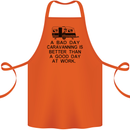 A Bad Day Caravanning Caravan Funny Cotton Apron 100% Organic Orange