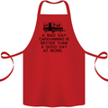 A Bad Day Caravanning Caravan Funny Cotton Apron 100% Organic Red