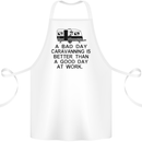 A Bad Day Caravanning Caravan Funny Cotton Apron 100% Organic White