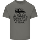 A Bad Day Caravanning Caravan Funny Kids T-Shirt Childrens Charcoal