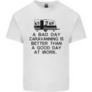A Bad Day Caravanning Caravan Funny Kids T-Shirt Childrens White