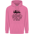 A Bad Day Caravanning Caravan Funny Mens 80% Cotton Hoodie Azelea