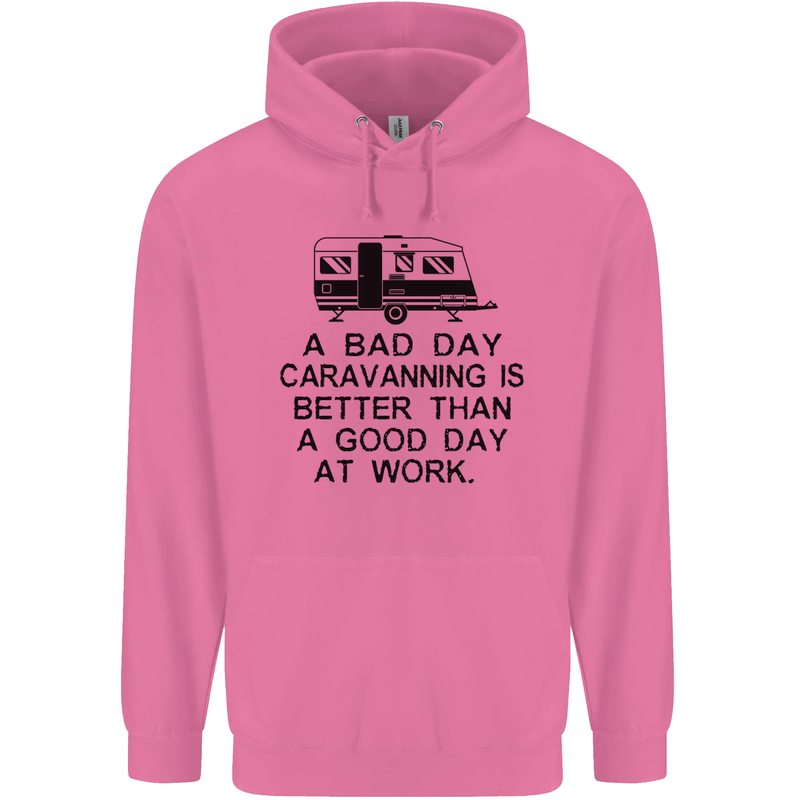 A Bad Day Caravanning Caravan Funny Mens 80% Cotton Hoodie Azelea