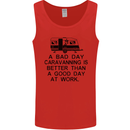 A Bad Day Caravanning Caravan Funny Mens Vest Tank Top Red