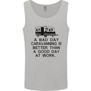 A Bad Day Caravanning Caravan Funny Mens Vest Tank Top Sports Grey