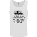 A Bad Day Caravanning Caravan Funny Mens Vest Tank Top White