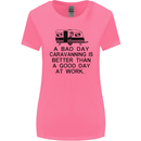 A Bad Day Caravanning Caravan Funny Womens Wider Cut T-Shirt Azalea