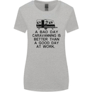 A Bad Day Caravanning Caravan Funny Womens Wider Cut T-Shirt Sports Grey