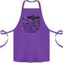 A Bad Day of Off Roading 4X4 All Terrain Cotton Apron 100% Organic Purple