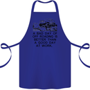 A Bad Day of Off Roading 4X4 All Terrain Cotton Apron 100% Organic Royal Blue