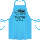 A Bad Day of Off Roading 4X4 All Terrain Cotton Apron 100% Organic Turquoise