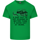 A Bad Day of Off Roading 4X4 All Terrain Mens Cotton T-Shirt Tee Top Irish Green