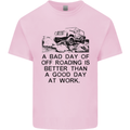 A Bad Day of Off Roading 4X4 All Terrain Mens Cotton T-Shirt Tee Top Light Pink