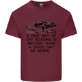 A Bad Day of Off Roading 4X4 All Terrain Mens Cotton T-Shirt Tee Top Maroon