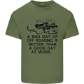 A Bad Day of Off Roading 4X4 All Terrain Mens Cotton T-Shirt Tee Top Military Green