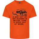A Bad Day of Off Roading 4X4 All Terrain Mens Cotton T-Shirt Tee Top Orange