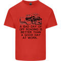 A Bad Day of Off Roading 4X4 All Terrain Mens Cotton T-Shirt Tee Top Red