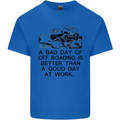 A Bad Day of Off Roading 4X4 All Terrain Mens Cotton T-Shirt Tee Top Royal Blue
