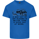 A Bad Day of Off Roading 4X4 All Terrain Mens Cotton T-Shirt Tee Top Royal Blue