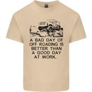 A Bad Day of Off Roading 4X4 All Terrain Mens Cotton T-Shirt Tee Top Sand