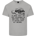 A Bad Day of Off Roading 4X4 All Terrain Mens Cotton T-Shirt Tee Top Sports Grey