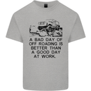 A Bad Day of Off Roading 4X4 All Terrain Mens Cotton T-Shirt Tee Top Sports Grey