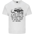 A Bad Day of Off Roading 4X4 All Terrain Mens Cotton T-Shirt Tee Top White