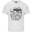 A Bad Day of Off Roading 4X4 All Terrain Mens Cotton T-Shirt Tee Top White