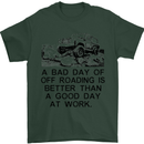 A Bad Day of Off Roading 4X4 All Terrain Mens T-Shirt Cotton Gildan Forest Green