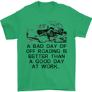 A Bad Day of Off Roading 4X4 All Terrain Mens T-Shirt Cotton Gildan Irish Green