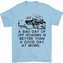 A Bad Day of Off Roading 4X4 All Terrain Mens T-Shirt Cotton Gildan Light Blue