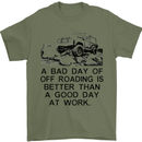 A Bad Day of Off Roading 4X4 All Terrain Mens T-Shirt Cotton Gildan Military Green