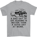 A Bad Day of Off Roading 4X4 All Terrain Mens T-Shirt Cotton Gildan Sports Grey