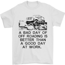 A Bad Day of Off Roading 4X4 All Terrain Mens T-Shirt Cotton Gildan White