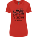 A Bad Day of Off Roading 4X4 All Terrain Womens Wider Cut T-Shirt Red