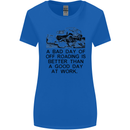 A Bad Day of Off Roading 4X4 All Terrain Womens Wider Cut T-Shirt Royal Blue