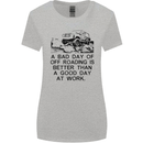 A Bad Day of Off Roading 4X4 All Terrain Womens Wider Cut T-Shirt Sports Grey