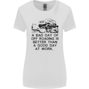 A Bad Day of Off Roading 4X4 All Terrain Womens Wider Cut T-Shirt White