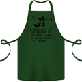 A Bad Day of Skydiving Para Skydiving Cotton Apron 100% Organic Forest Green