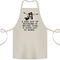 A Bad Day of Skydiving Para Skydiving Cotton Apron 100% Organic Natural