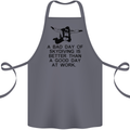 A Bad Day of Skydiving Para Skydiving Cotton Apron 100% Organic Steel