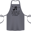 A Bad Day of Skydiving Para Skydiving Cotton Apron 100% Organic Steel