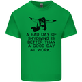 A Bad Day of Skydiving Para Skydiving Mens Cotton T-Shirt Tee Top Irish Green