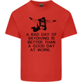 A Bad Day of Skydiving Para Skydiving Mens Cotton T-Shirt Tee Top Red