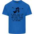 A Bad Day of Skydiving Para Skydiving Mens Cotton T-Shirt Tee Top Royal Blue