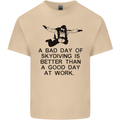 A Bad Day of Skydiving Para Skydiving Mens Cotton T-Shirt Tee Top Sand