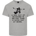 A Bad Day of Skydiving Para Skydiving Mens Cotton T-Shirt Tee Top Sports Grey