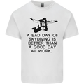 A Bad Day of Skydiving Para Skydiving Mens Cotton T-Shirt Tee Top White