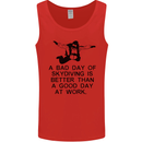 A Bad Day of Skydiving Para Skydiving Mens Vest Tank Top Red